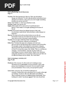 Unit 4: Q2e Listening & Speaking 3: Audio Script