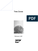 SAP Time Zone