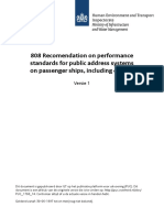 808 Recomendation On Performance Standards For Public Address Systems On Passenger Ships Including C