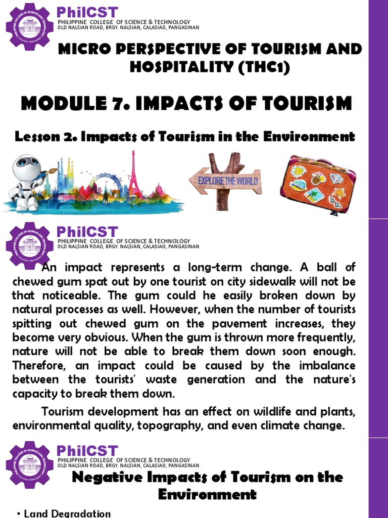 The Negative Environmental Impacts of Tourism A Case Study on Land Degradation, Waste