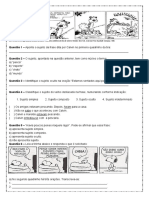 Atividade de Portugues Tipos de Sujeito Na Tira 7º Ano Word