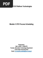 Module 3 CPU Process Scheduling