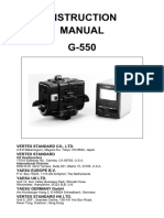 Instruction Manual G-550: Vertex Standard Co., Ltd. Vertex Standard