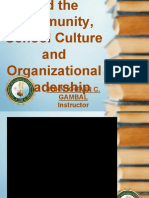 School Culture and Organizational Leadership