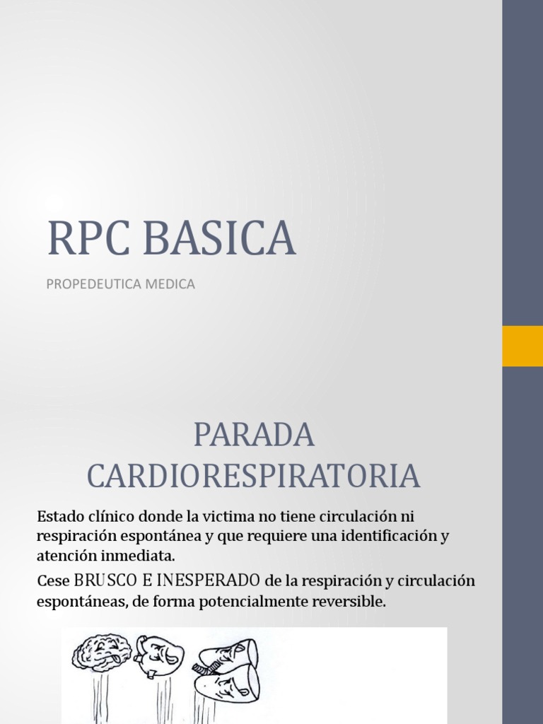 Guía de RCP Básica y Avanzada | PDF | Reanimación cardiopulmonar | Paro ...