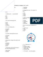 Soal UTS Bahasa Inggris Kelas 5 SD Semester 1