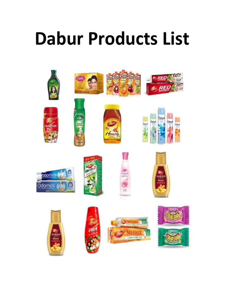 Dabur Products List PDF