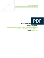 Acta de Constitución de Proyecto