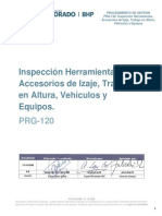 PRG-120 Inspeccion Herramientas Accesorios de Izaje y Trabajo en Altura
