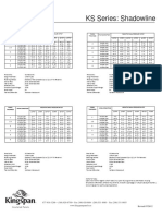 KS Series: Shadowline: Allowable Span Table