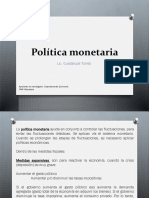 Política monetaria: instrumentos y medidas