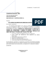 Carta Observaciones