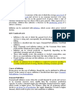 Price Level Basket of Selected Goods Purchasing Power Deflation