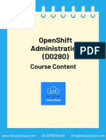 OpenShift Administration (D0280) Course Content PDF
