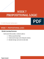 W7 Propositional Logic - PPT