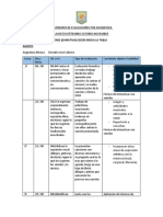 Organice Sus Evaluaciones (Sumativa) Según Indica La Tabla Agosto