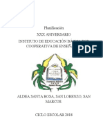 Planificación Aniversario