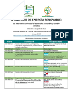 Programa - II Simposio de Energía Renovable