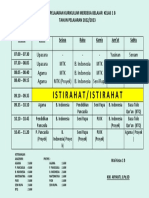 Jadwal 1 B 2022