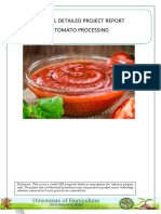 Model Detailed Project Report Tomato Processing