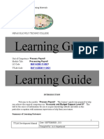 Learning Guide Learning Guide: Accounts and Budget Support Level Iii