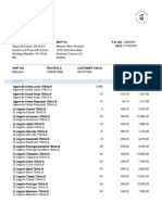 Purchase Order C0822001 From BackBar Project LLC