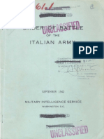 Italian Army OB SEP 1942