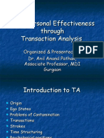 Interpersonal Effectiveness Through Transaction Analysis