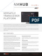 Versatile transceiver platform enables secure streaming transport