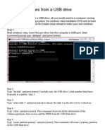 Installing Windows From A Usb Drive