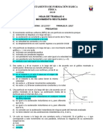 Hoja de Trabajo 04 - Movimiento Rectilíneo