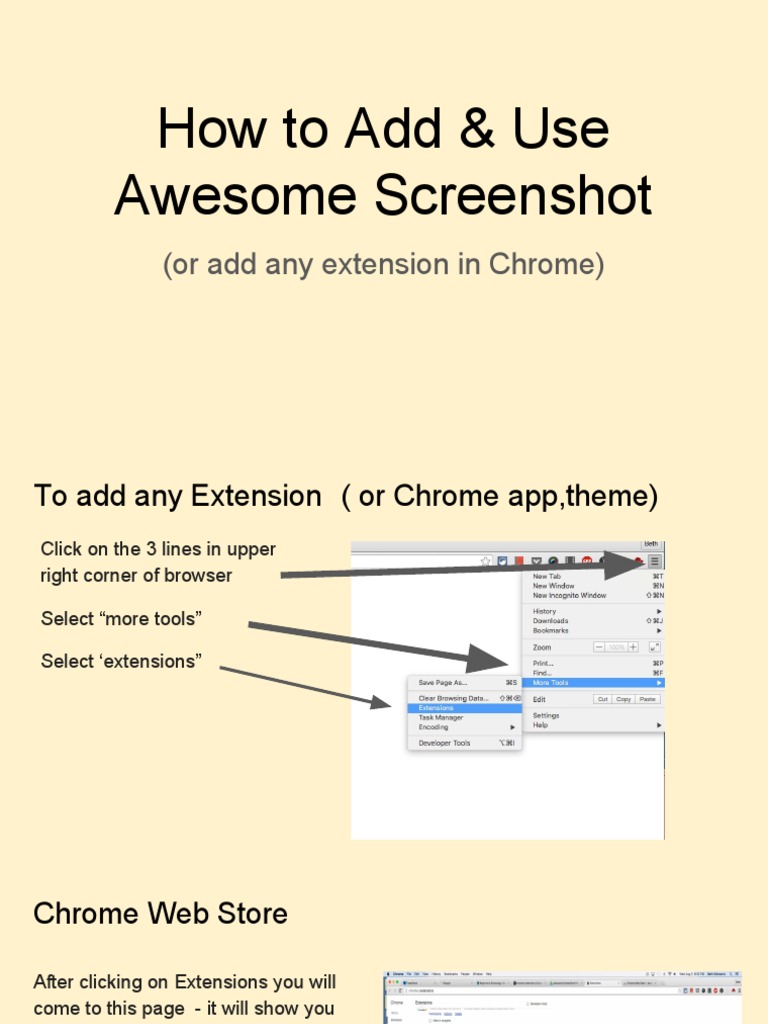 How To Add Awesome Screen Shot PDF