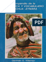 Compendio de La Gramatica y Vocabulario Quechua-Aymara