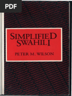 Simplified Swahili (PDFDrive) | PDF | Grammatical Tense | Morphology