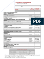 Master Competency Checklist Running Total