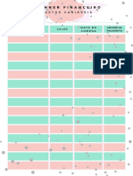 Planner Financeiro - Com Detalhe Na Pág.