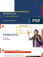 PPT - Sesión 05 - Función Lineal - Matemática para Los Negocios - PFA - Programa de CONTABILIDAD