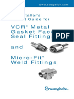 VCR Metal Gasket Face Seal Fittings and Micro-Fit Weld Fittings