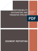 Responsibility Accounting and Transfer Pricing: Management Reporting MAC302