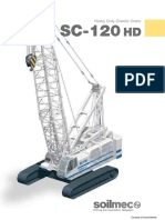 Lattice Boom Hydraulic Crawler Crane SC-120 HD
