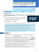 6.º Primaria Lineamientos Actividades Integradas Primer Parcial 2do Sem 2022