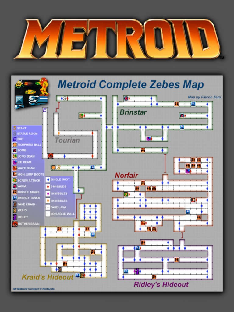 Metroid Map PDF