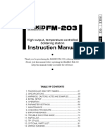 Hakko FM203 Instruction Manual