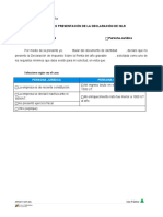 APE.611 Carta de No Presentación de La Declaración de ISLR