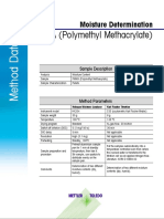 PMMA (Polymethyl Methacrylate) : Moisture Determination