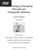 The Meaning of Tensegrity Principles For Osteopathic Medicine