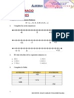 Álgebra - Operaciones Combinadas Con Números Enteros