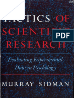 Murray Sidman - Tactics of Scientific Research - Evaluating Experimental Data in Psychology
