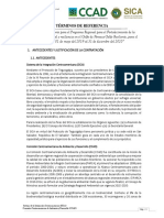 Términos de Referencia: 1. Antecedentes Y Justificación de La Contratación