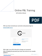 Citylab Online PBL Training: Self Enrollment Manual